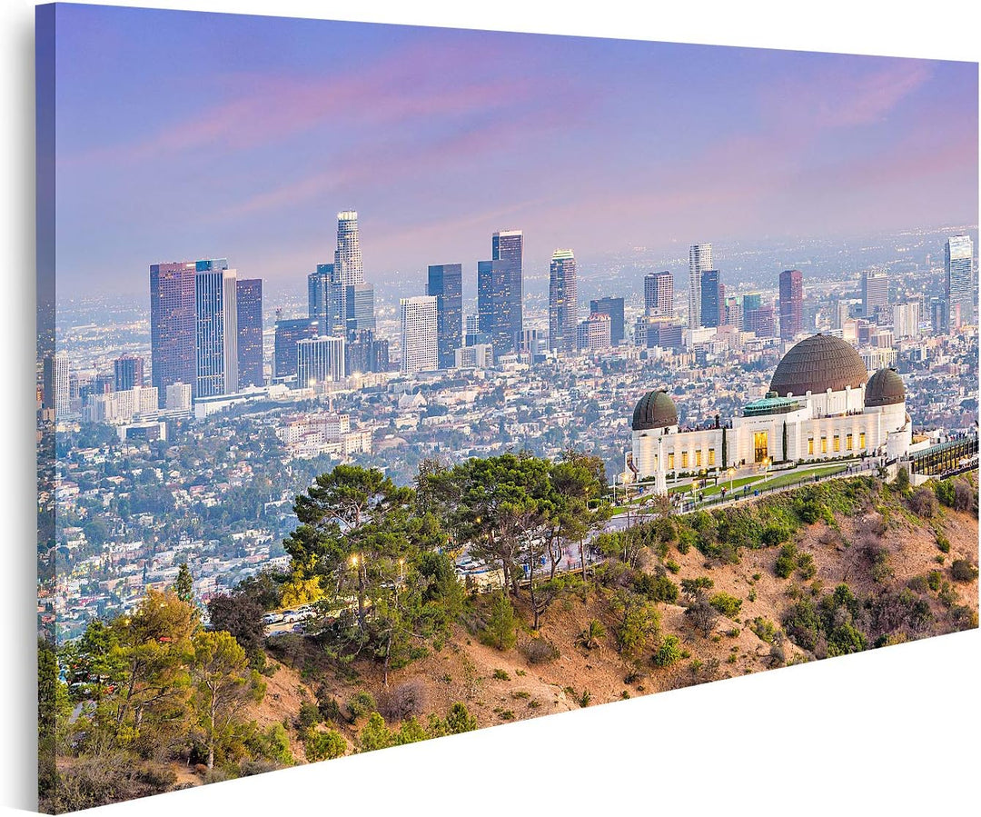 islandburner Bild auf Leinwand Los Angeles Kalifornien Usa Skyline Griffith Park Bilder Wandbilder P