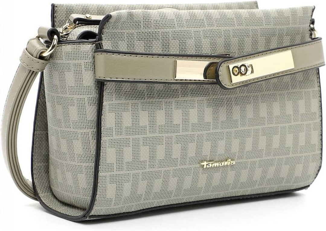 Tamaris Umhängetasche Lala 32110 Damen Handtaschen Ornament Einheitsgrösse Khaki, Einheitsgrö&#