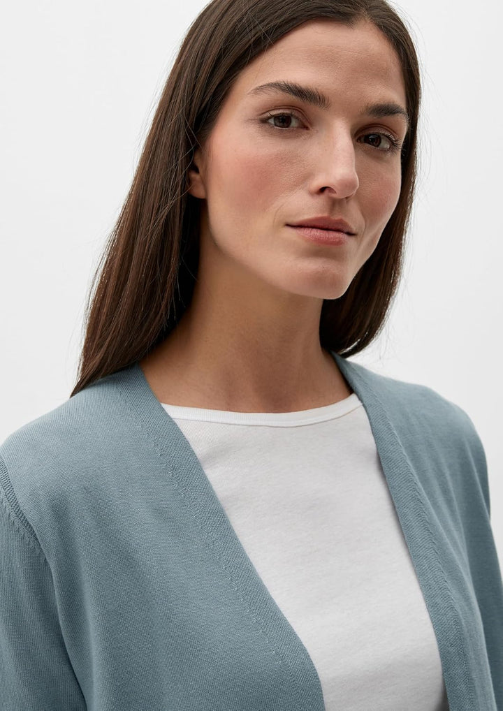 s.Oliver Damen Strickjacke Langarm 32 Blue Green, 32 Blue Green