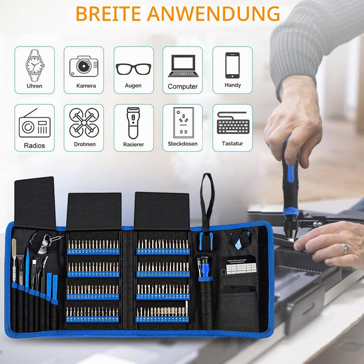 142 in 1 Feinmechaniker Werkzeug Schraubendreher Set, Werkzeugset, Precision Screwdriver Set, Handy