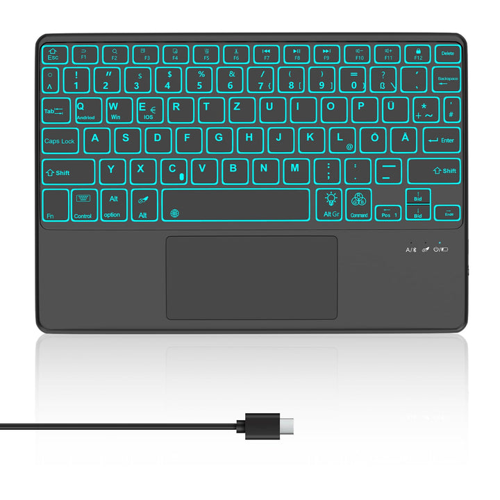 iPad Air 5 Generation Hülle mit Tastatur, Tastatur mit Touchpad für iPad Air 4 gen und iPad Pro 11 4