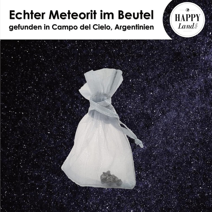 happylandgifts® Echte Sternschnuppe als HOCHZEITSGESCHENK | Echter Meteorit | Hochwertige Urkunde mi