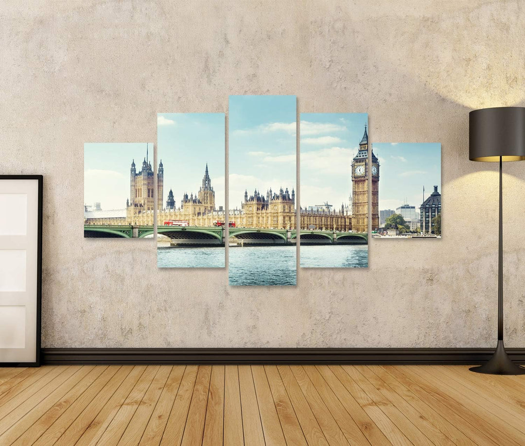 islandburner Bild auf Leinwand Big Ben An Einem Sonnigen Tag In London Bilder Wandbilder Poster Lein