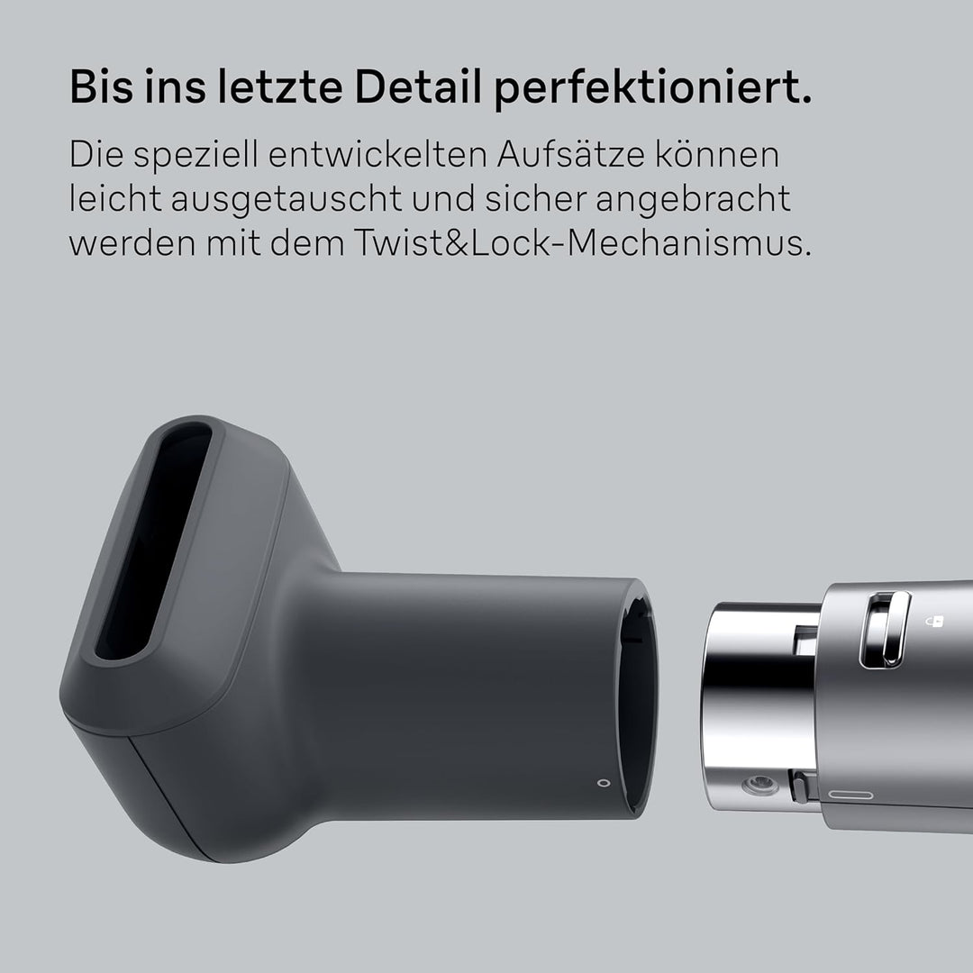 Braun Warmluftbürste AS4.3, Leichter Heissluft-Styler mit Rundbürste, Glättbürste und Trockenaufsatz
