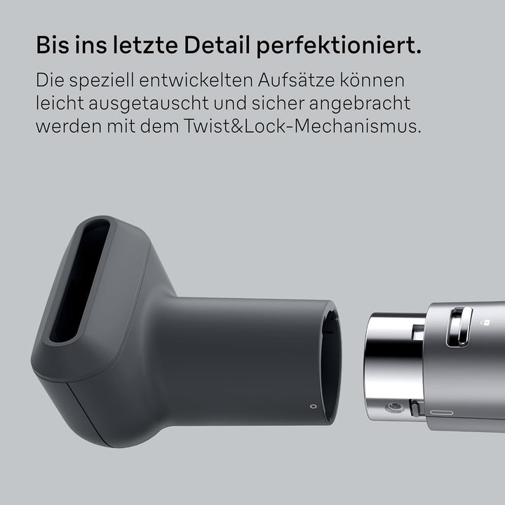Braun Warmluftbürste AS4.3, Leichter Heissluft-Styler mit Rundbürste, Glättbürste und Trockenaufsatz