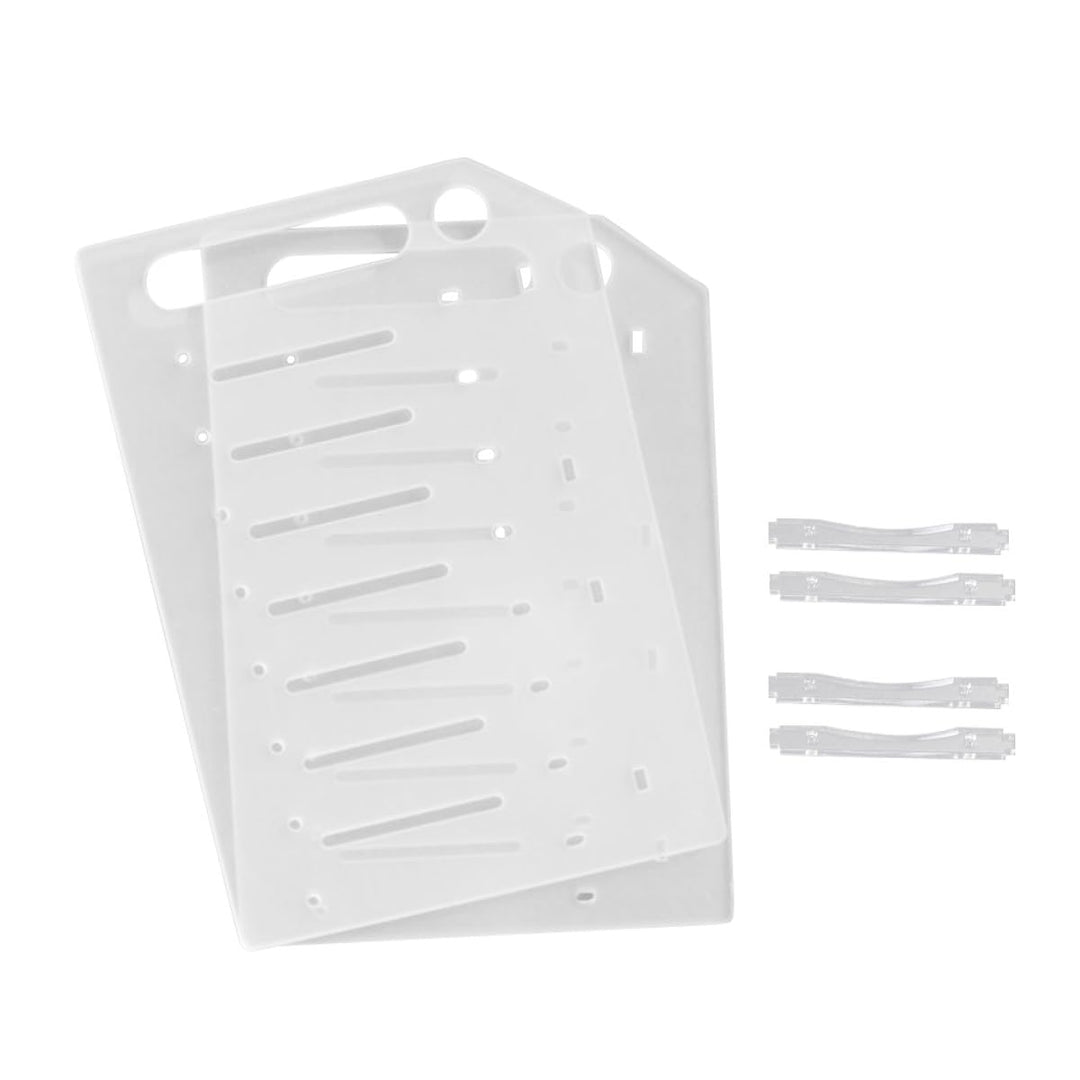 Kisangel Transparentes 3,5 Zoll Acryl Festplatten Rack mit 8 Lagen für Einfache Montage und Wärmeabl
