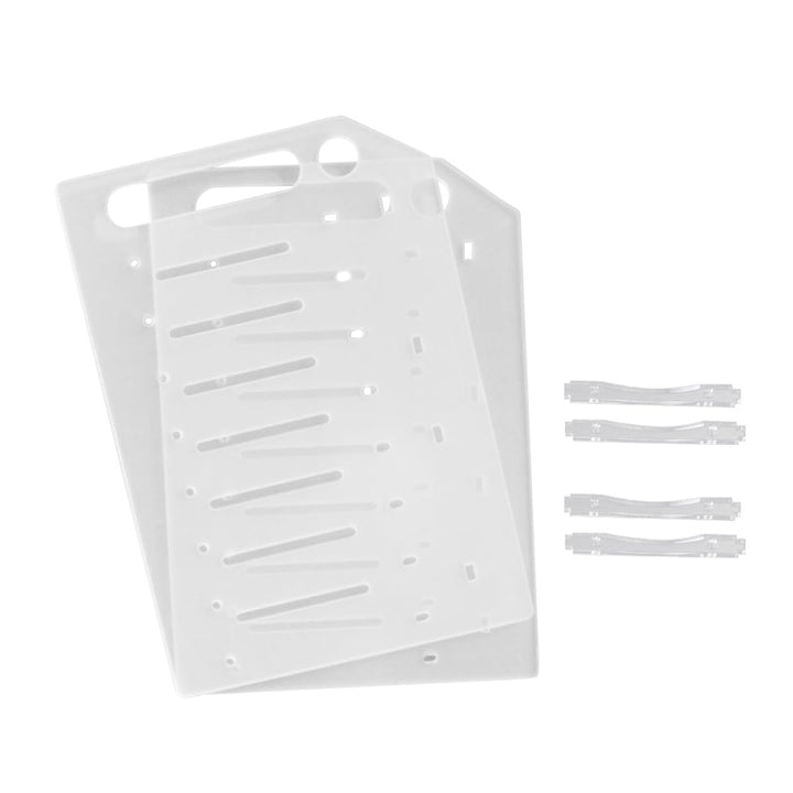 Kisangel Transparentes 3,5 Zoll Acryl Festplatten Rack mit 8 Lagen für Einfache Montage und Wärmeabl