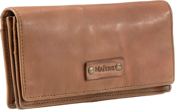 Maitre - Leder Geldbörse mit RFID Schutz, Münzfach & Scheinfach für Damen - Portemonnaie mit Kreditk
