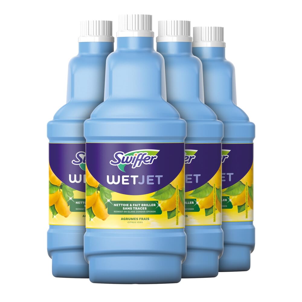 Swiffer Wetjet Lösung Nettoyante für Besen Spray, 4er Pack (4 x 1,25 l) 1.25 l (4er Pack), 1.25 l (4