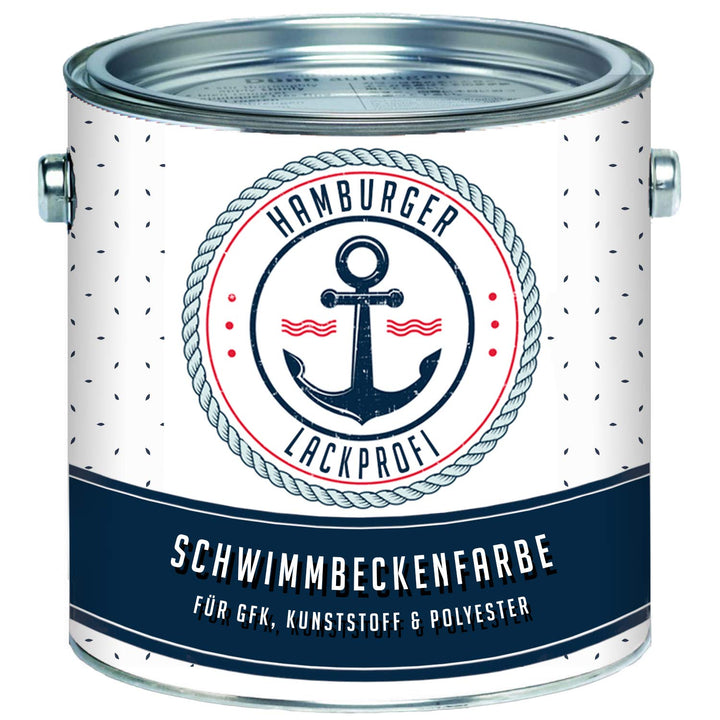 2-K Schwimmbeckenfarbe GLÄNZEND Braungrün RAL 6008 Grün für GFK Kunststoff Polyester SET 2k Poolfarb