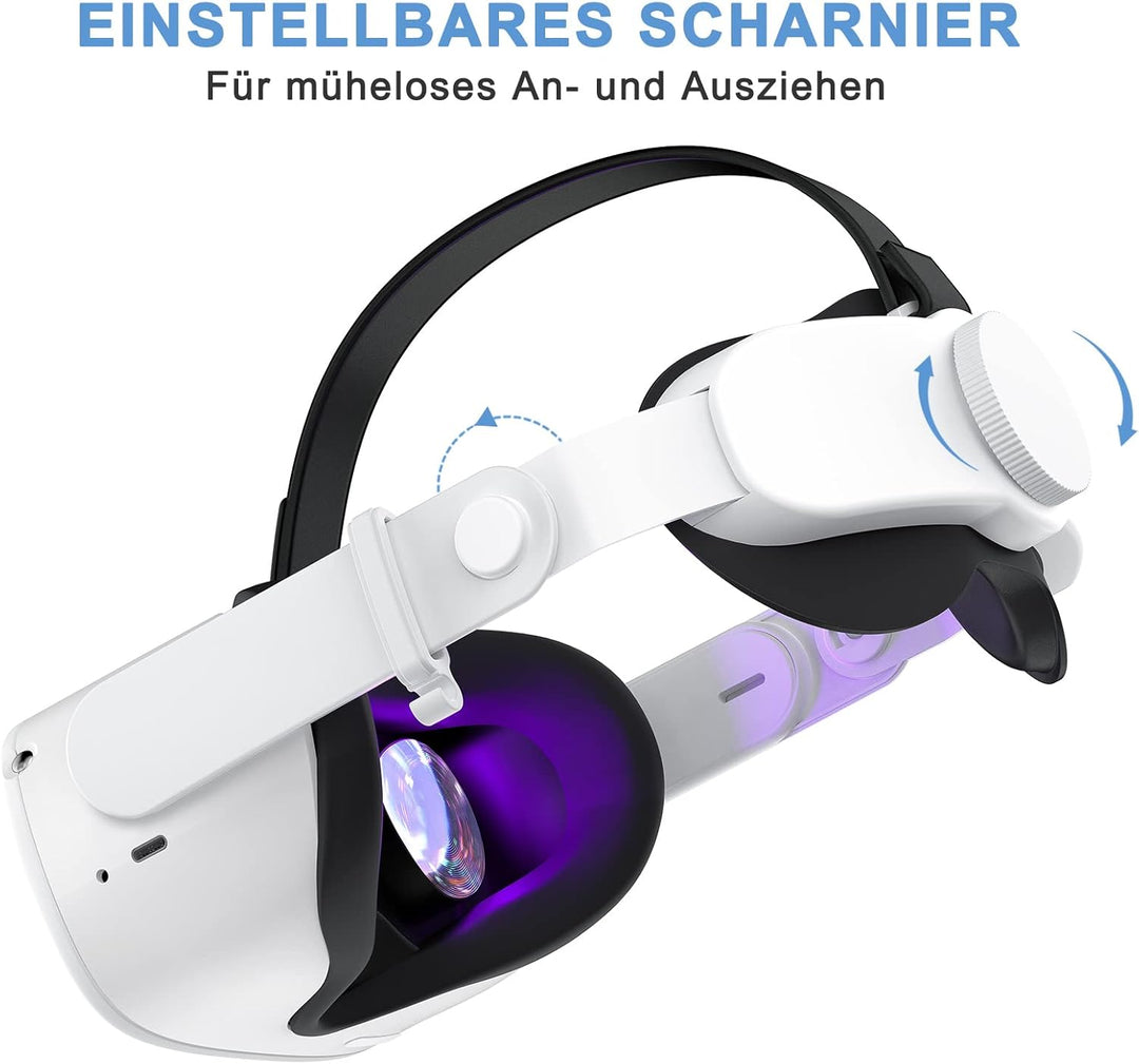 SUPERUS Elite Strap für Oculus Quest 2 - Head Strap Ersatz für Meta Quest 2, VR Zubehör kompatibel m