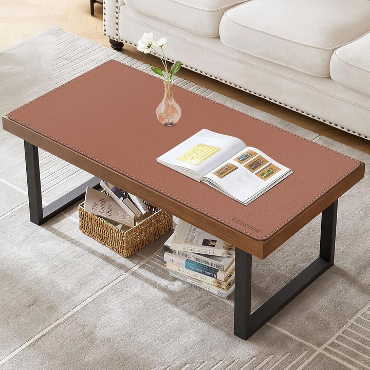 CENNBIE Schreibtischunterlage Leder, 90 x 40cm Schreibunterlage, Erweitertes Grosses Mauspad, Wasser