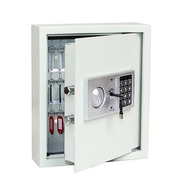 FELGNER Schlüsseltresor mit elektronischem Pin Code Sicherheitsschloss | 48 Haken | farbige Schlüsse