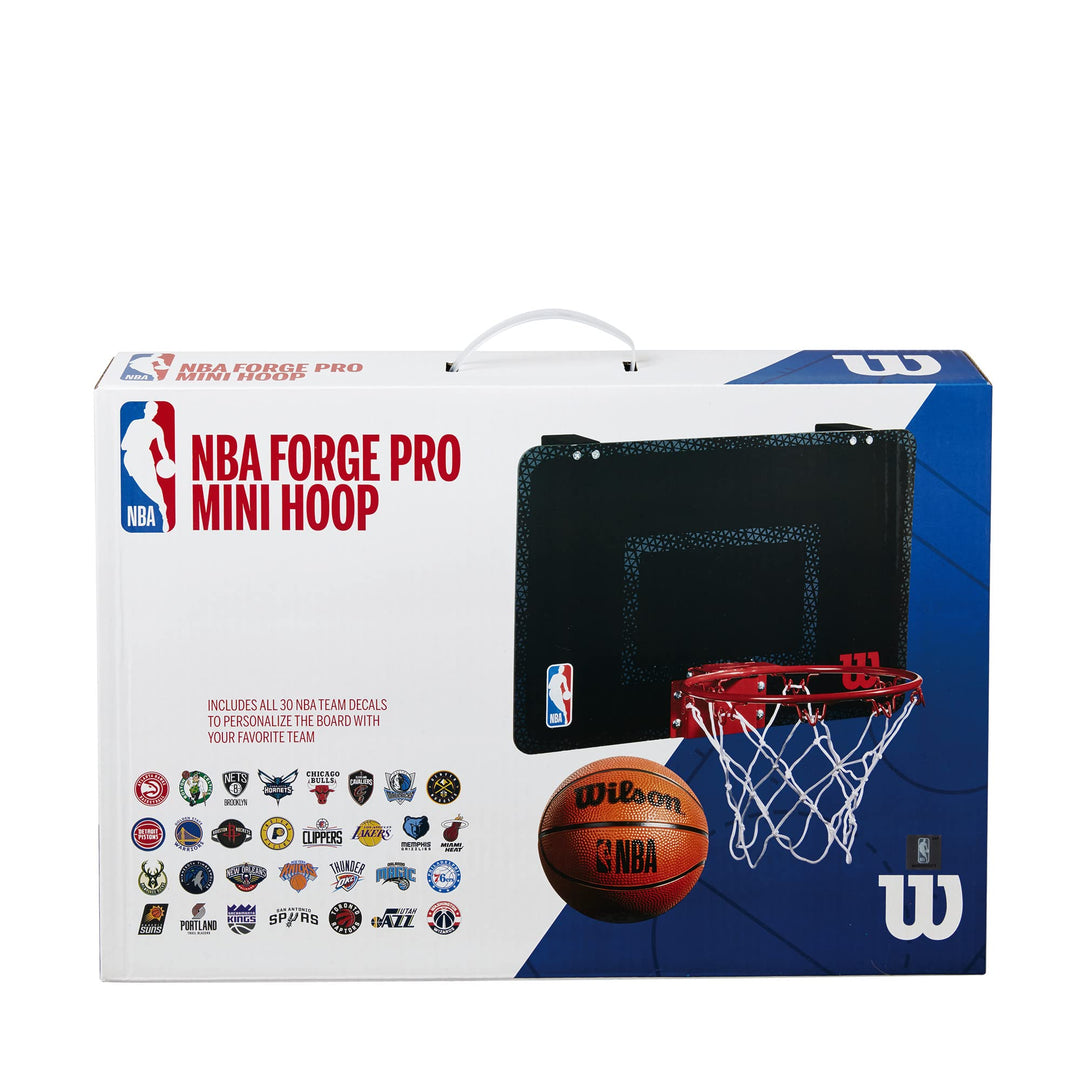 Wilson Unisex-Adult NBA Team Mini Hoop Basketball Einheitsgrösse Schwarz, Einheitsgrösse Schwarz