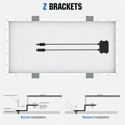 ECO-WORTHY Monokristallines Solarpanel Solarzelle kit 120 W enthält 12 V Solarmodul + 30 A Solarlade