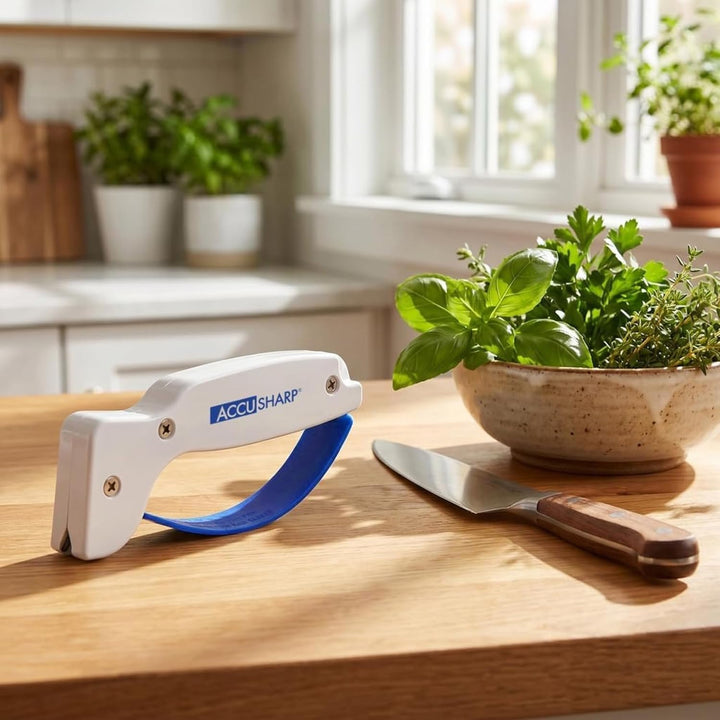 AccuSharp Messerschärfer, Blau/Weiss, ACCU-001W, Blau/Weiss