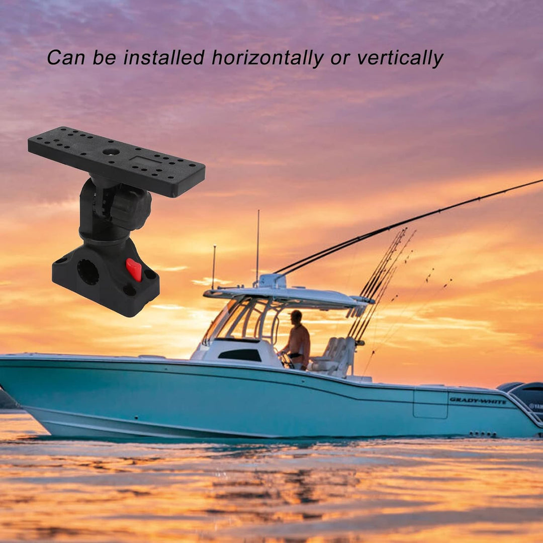 Fischfinder-Halterung, 360-Grad-Drehung, Universelle Montageplatte, Marine-Elektronik-Fischfinder-Ha