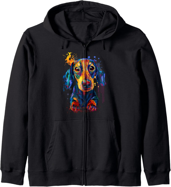 Dackel Hund für Dackel Mama Kapuzenjacke