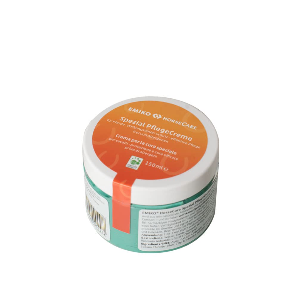 Emiko HorseCare Spezial Pflegecreme 150ml pastöse, gut haftende Creme zur Anwendung bei hartnäckigen