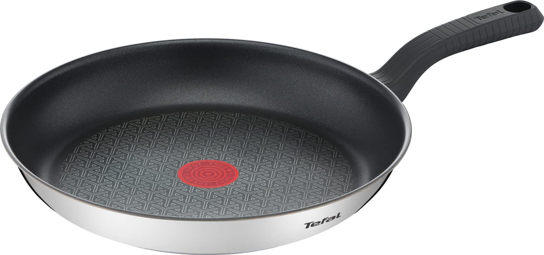 Tefal Comfort Max 26 cm Bratpfanne, Premium Edelstahl, Thermo-Spot Temperaturanzeige, Antihaftbeschi