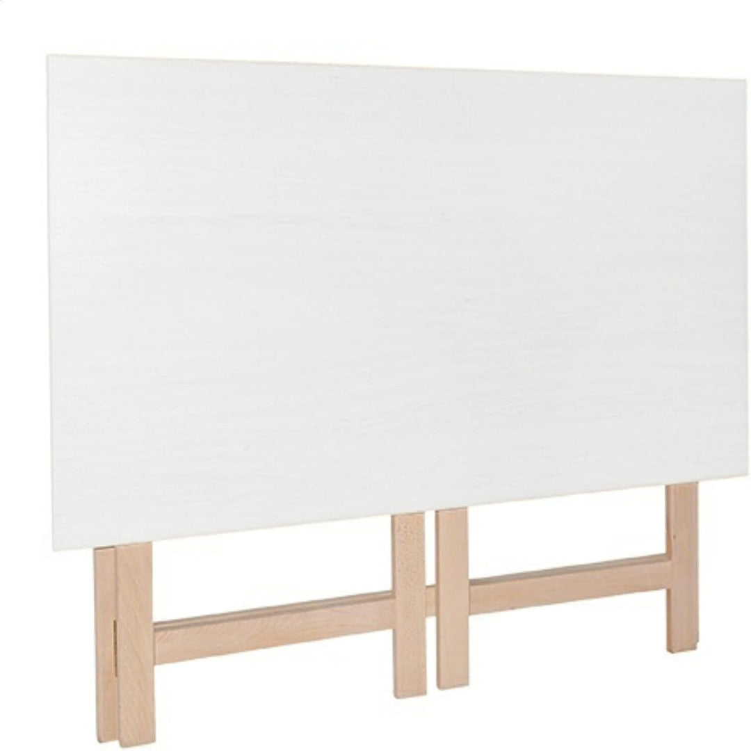 WELL HOME MOBILIARIO & DECORACIÓN Deckel Klapptisch weiss Struktur ohne Lack, Holz, 60D x 100W x 75H