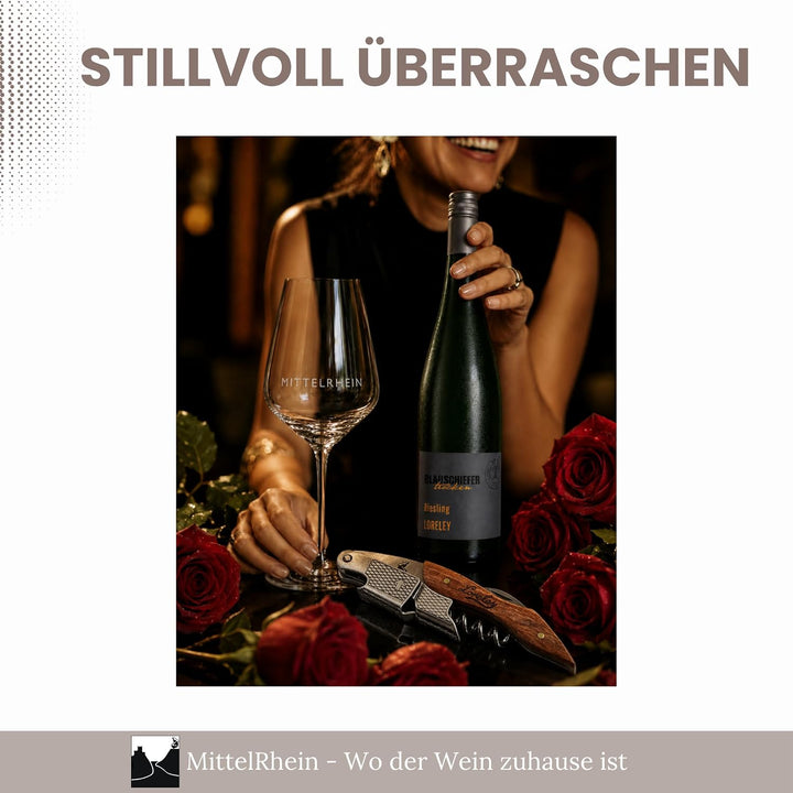 LORELEY MITTELRHEIN Germany Premium Kellnermesser | Korkenzieher | Weinöffner | Flaschenöffner aus O