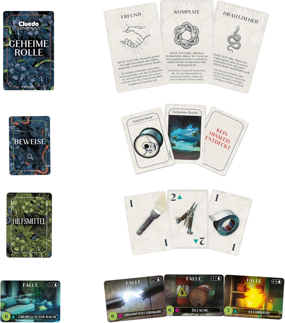 Cluedo Conspiracy Brettspiel für Erwachsene und Jugendliche, deutsche Version des Mystery Games, für