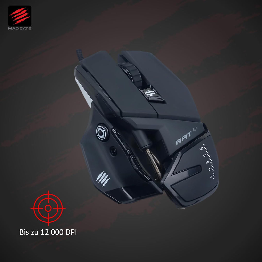 MadCatz R.A.T. 6+ Optical Gaming Mouse, Black R.A.T. 6+ Black, R.A.T. 6+ Black