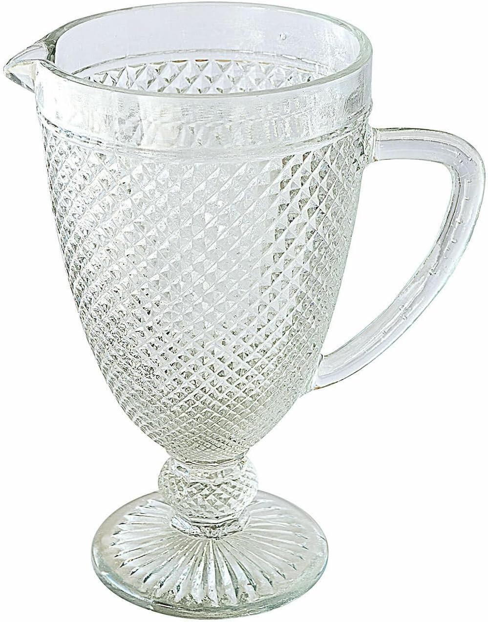 LOBERON Krug Santerre, Strukturiertes Diamantmuster, Spülmaschinenfest, Ergonomischer Henkel, Fasst