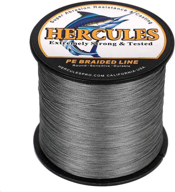 HERCULES Super Cast 100m - 2000m Yards Geflochtene Angelschnur 10lb - 300lb Test für Salzwasser Süss