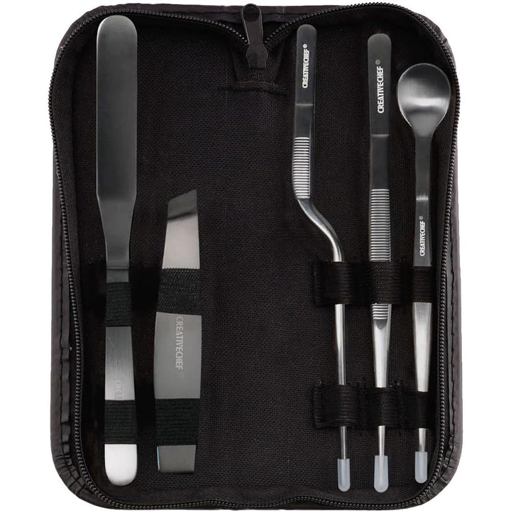 CREATIVECHEF Satz von 10 Küchenzangen Chef Plating Tools Culinary Kit, Präzisionszangen Spezialität