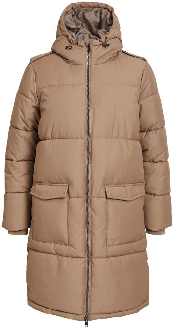Object Damen Objzhanna L/S Long Jacket Noos Jacke S Fossil, S Fossil