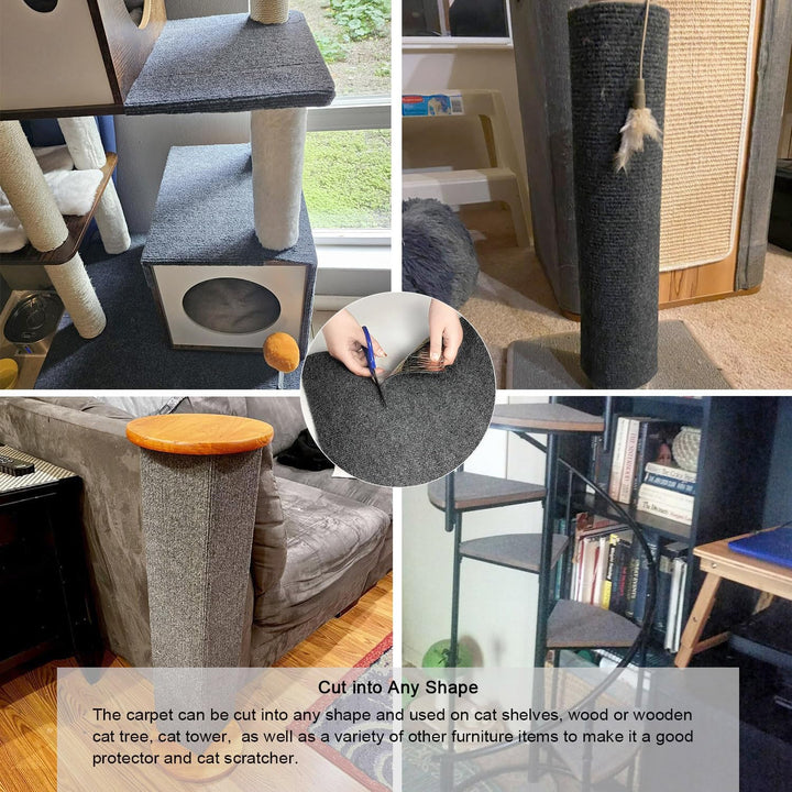 [200cmx40cm] Selbstklebend Kratzteppich Katze Wand,Kratzmatte Katze,Kratzbretter Wand,Kratzbrett Kat