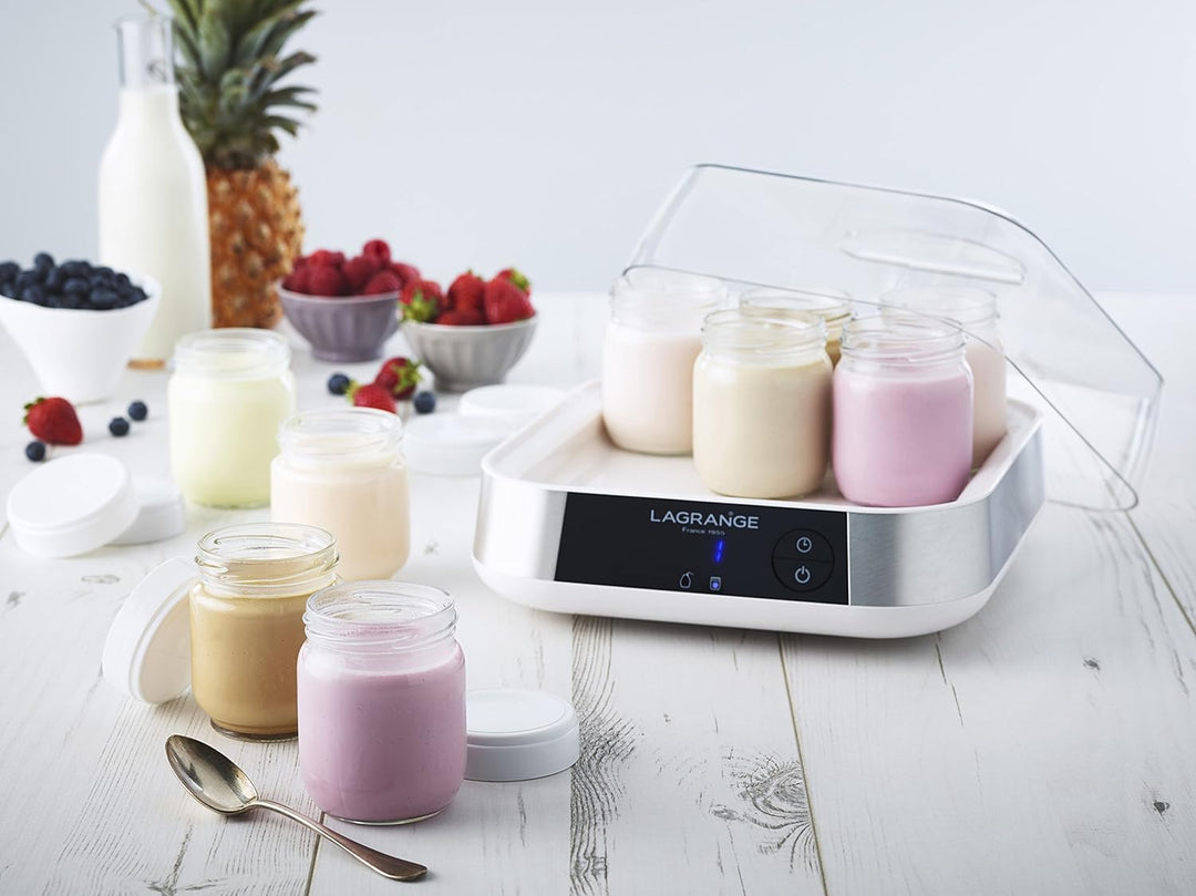 LAGRANGE 459002 Joghurtbereiter Linie/Flaschenbürste Edelstahl 18 W