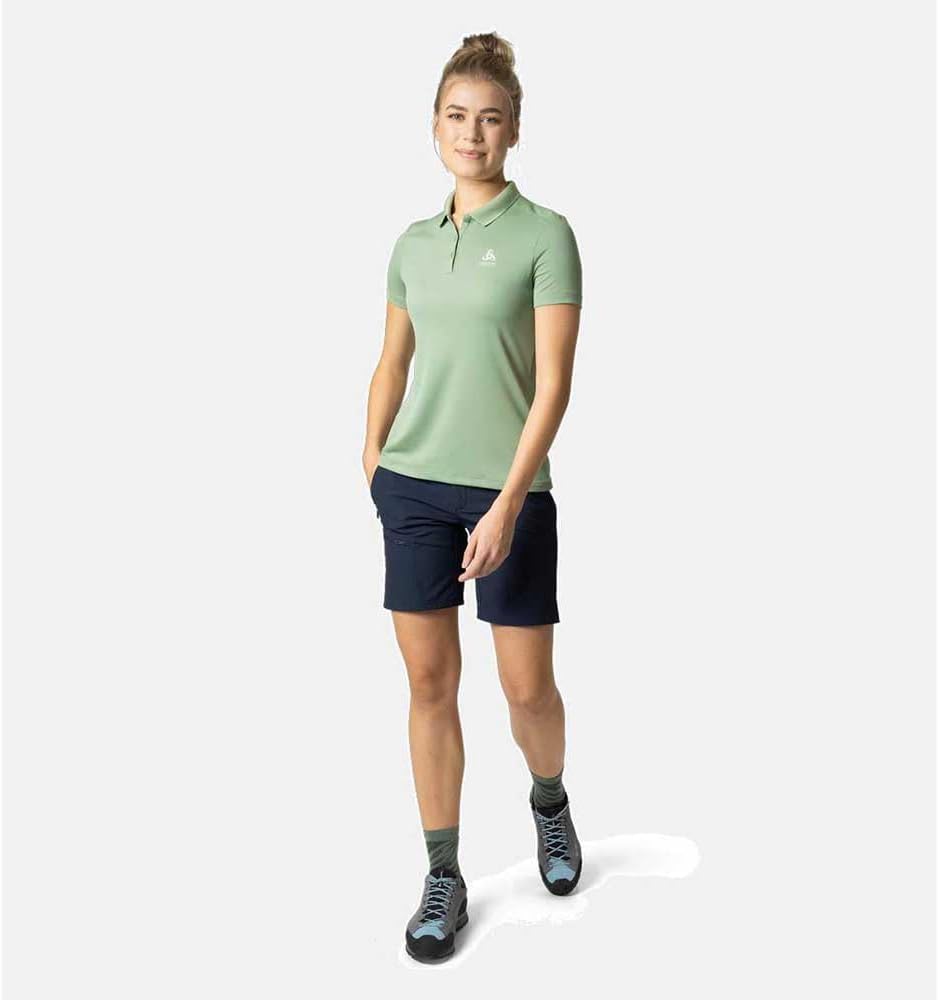 Odlo Damen F-Dry Kurzarm Polo Shirt S Loden Frost, S Loden Frost