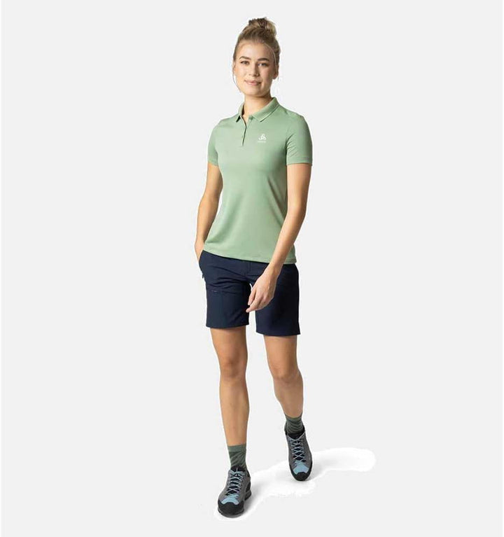 Odlo Damen F-Dry Kurzarm Polo Shirt S Loden Frost, S Loden Frost