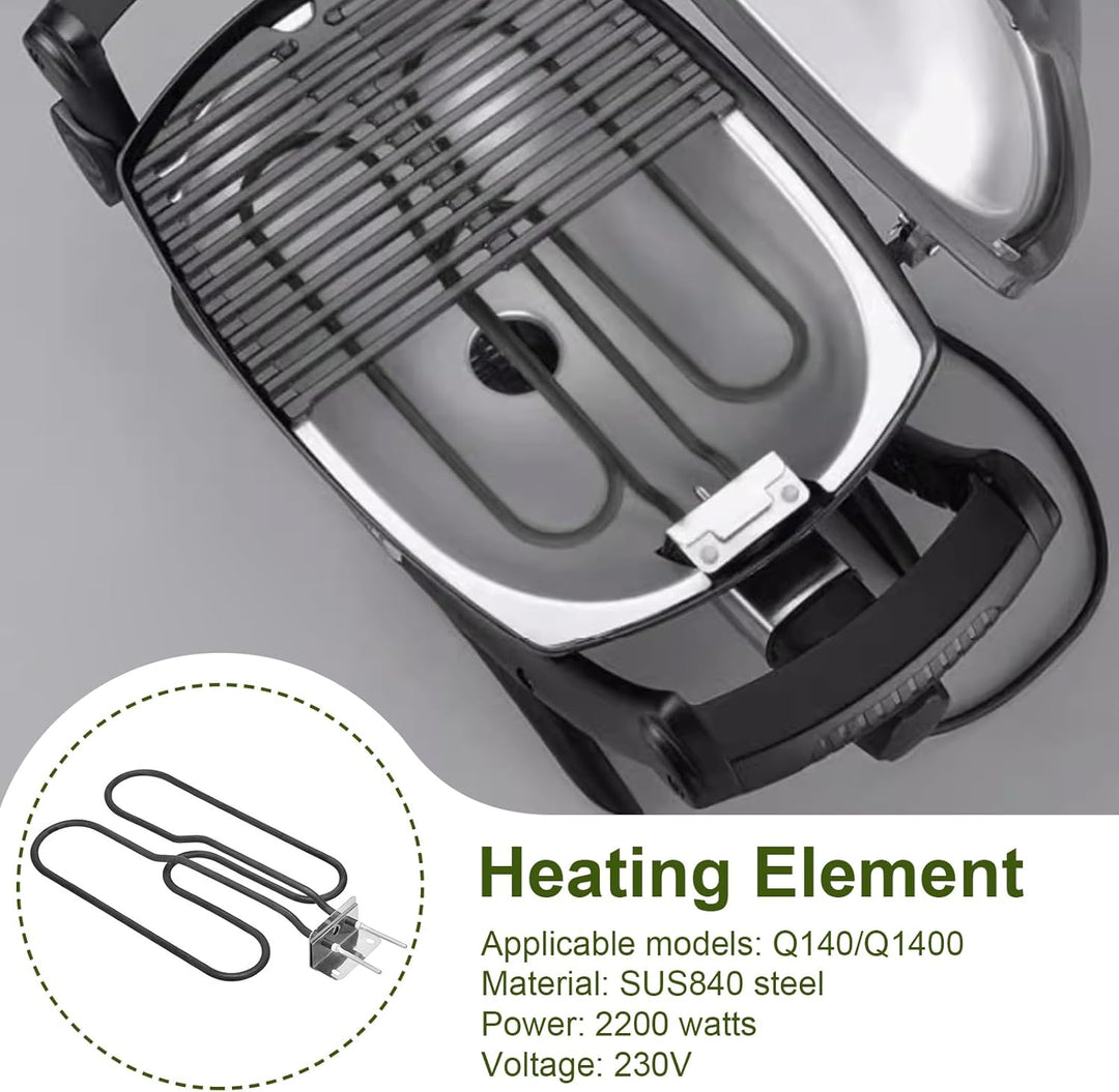 JAOGAUS Heizelement [Original Ersatzteil] für Elektrogrill Q140, Heizelement 66631 für Elektrogrill,