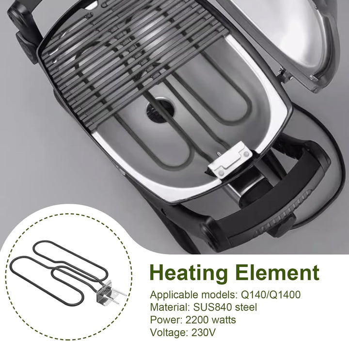 JAOGAUS Heizelement [Original Ersatzteil] für Elektrogrill Q140, Heizelement 66631 für Elektrogrill,