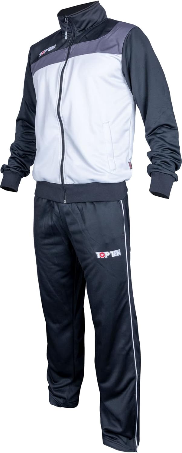 TOP TEN Fitnessanzug „Sporty“ Schwarz - Silber 164, Schwarz - Silber 164