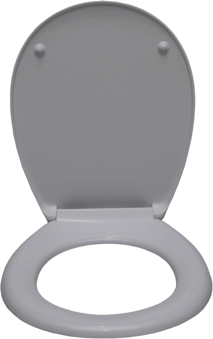 sanicomfort WC-Sitz, Duroplast, mit Absenkautomatik, Toilettensitz passend für alle handelsüblichen