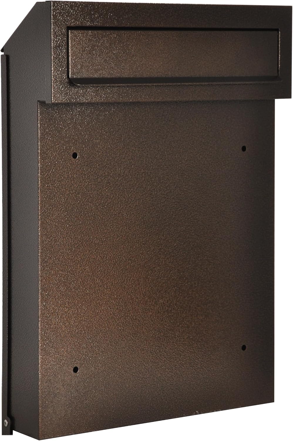 Zaunbriefkasten Torbriefkasten Durchwurf Mauerdurchwurf Briefkasten Braun Bronze Antik C4 Entnahme H
