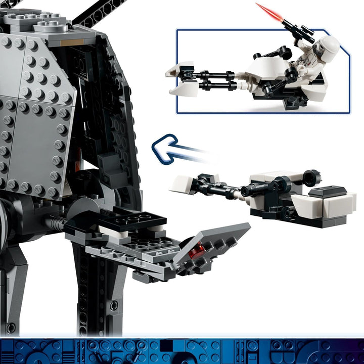 LEGO Star Wars 75454 AT-AT des Restimperiums mit INT-4 Spielzeug - The Mandalorian and Grogu Figuren