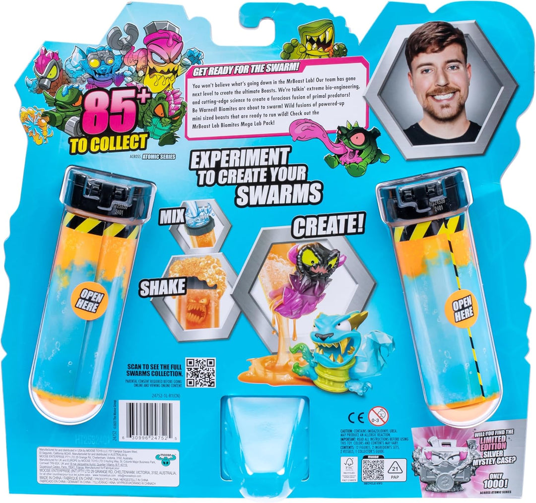 MRBEAST LAB Swarms, Atomic-Serie, Mega-Labor-Packung, Experiment, Wasser hinzufügen, Reagenzglas sch