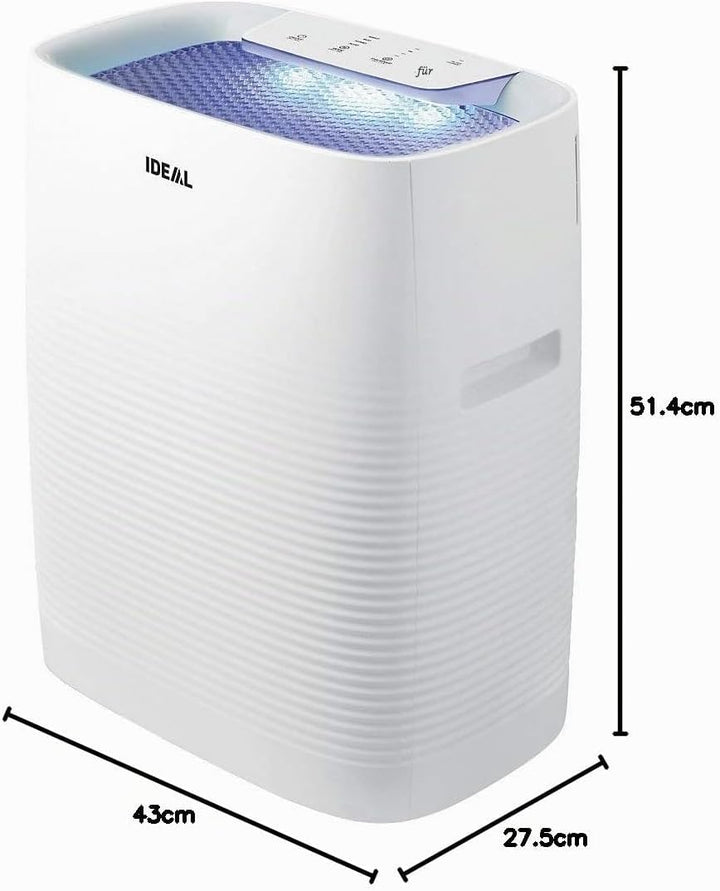 IDEAL Luftreiniger AP35 mit HEPA- & Geruchsfilter – bis 45m² – gegen Pollen, Feinstaub, Allergene, R