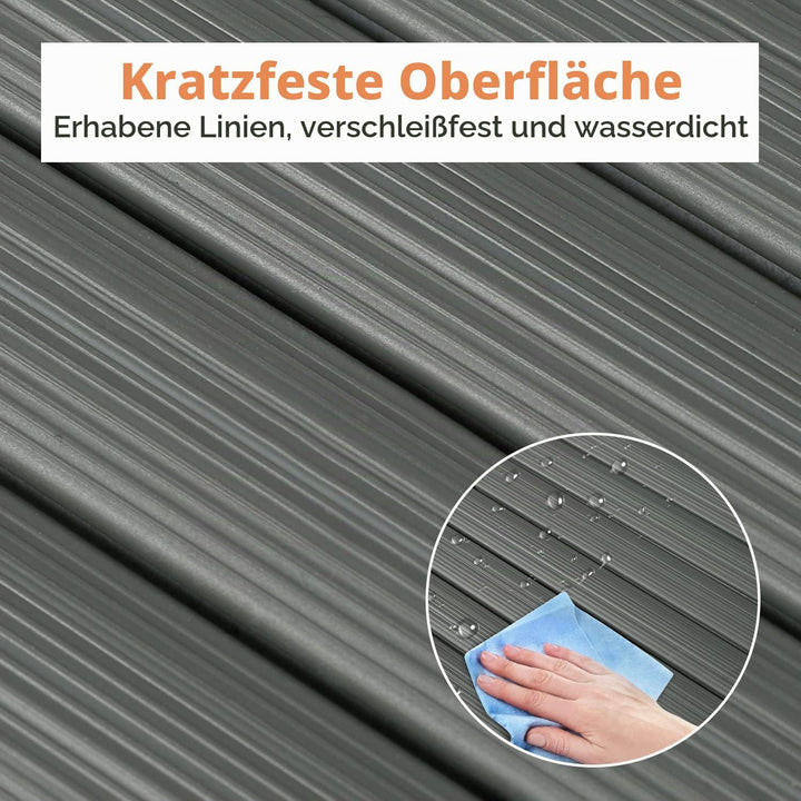 Sekey PVC Sichtschutzmatte 100x500cm Doppelte Verstärkung Innen, Balkon Sichtschutz mit Kabelbindern