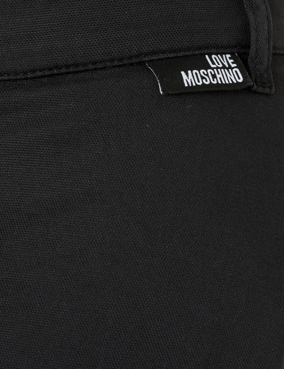 Love Moschino Damen Canvas midi Skirt with Patch Pockets 42 Schwarz, 42 Schwarz