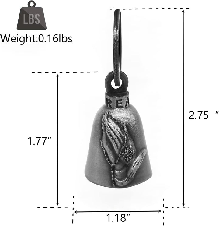 Dream Apparel Motorrad Guardian Bell Biker Bell Hanger, Gremlin Bell Schlüsselanhänger für Glück, Hä