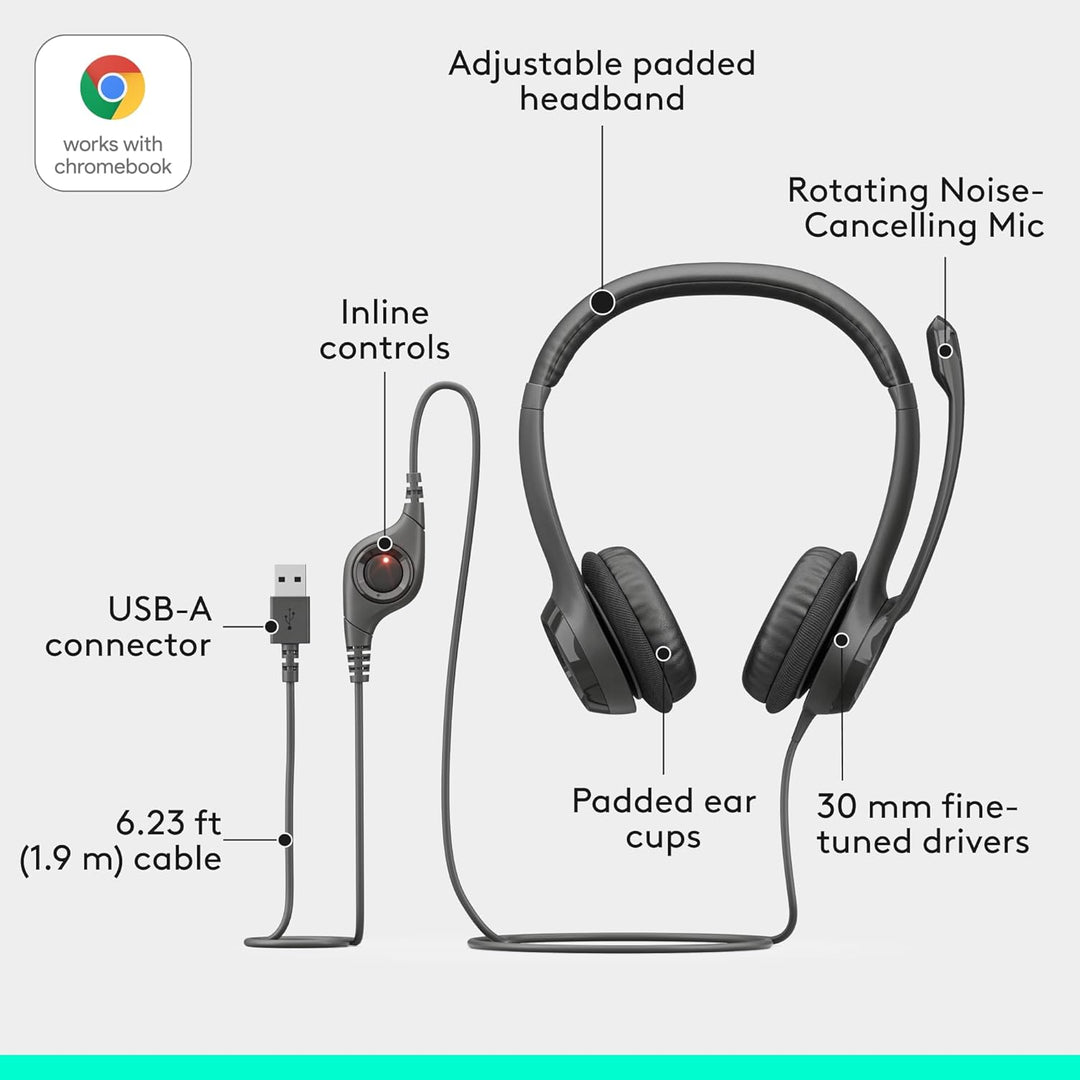 LOGITECH H390 USB Headset USB Headset H390, USB Headset H390