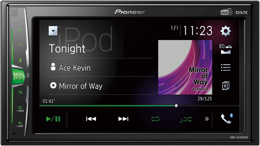 Pioneer DMH-A3300DABAN 2DIN 6.2'' Mediacenter mit DAB+, Bluetooth & VGA inkl. DAB-Antenne Inkl. Ante