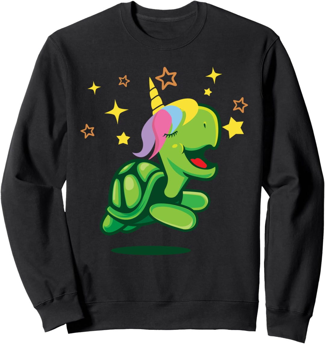 Schildkröte Einhorn, Schildkröte Laufen Sweatshirt